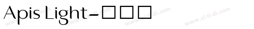Apis Light字体转换 Apis Light字体转换